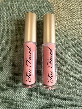 Too Faced Lip Gloss Duo – Naked Dolly (Set of 2)